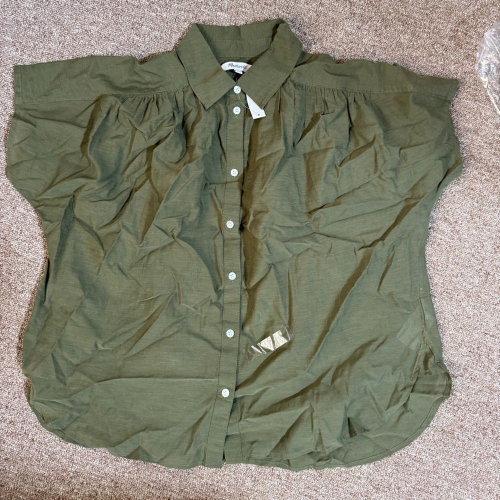 Madewell Cap-Sleeve A-Line Top - Picture 5 of 7